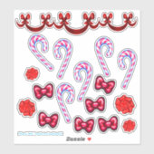 Ensemble À Stickers sucre de canne Et Bow (Feuille)
