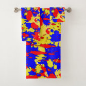 Ensemble abstrait de serviette de Bath (En situation)