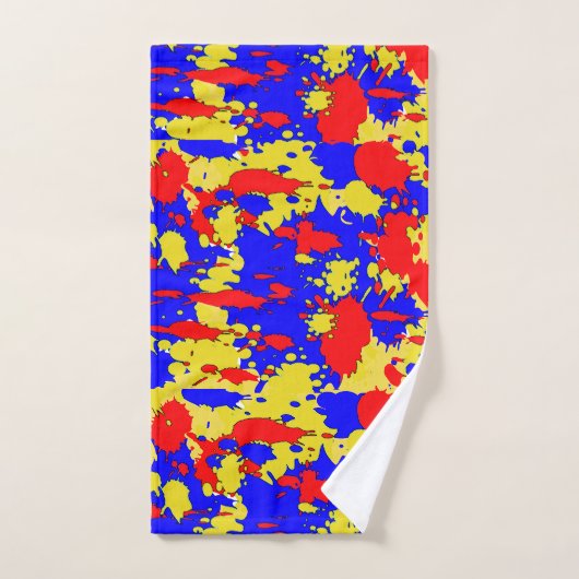 Ensemble abstrait de serviette de Bath (Serviette à main)