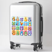 Ensemble amusant de stickers animaliers (Sur valise)