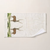 Ensemble animal de serviette de Bath d'andouillers (Serviette à main)