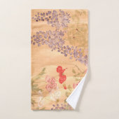 Ensemble asiatique de serviette de Bath de fleurs (Serviette à main)