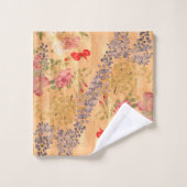 Ensemble asiatique de serviette de Bath de fleurs (Gant de toilette)