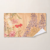 Ensemble asiatique de serviette de Bath de fleurs (Serviette à main)