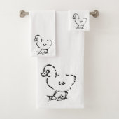 Ensemble assorti de serviette (En situation)