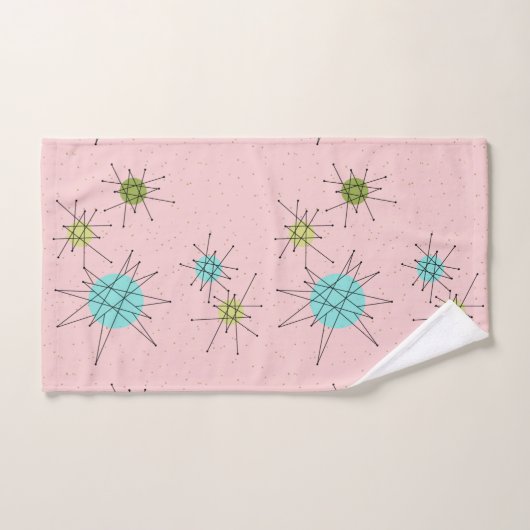 Ensemble atomique iconique rose de serviette de (Serviette à main)