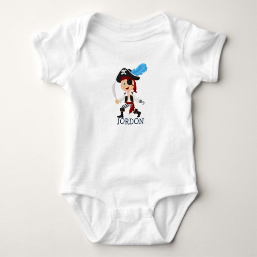 Ensemble barboteuse bébé Pirate délicieux (Devant)