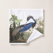 Ensemble bleu de serviette de Bath de faune (Gant de toilette)