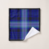 Ensemble bleu de serviette de salle de bains de (Gant de toilette)