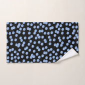 Ensemble bleu de serviette de salle de bains de (Serviette à main)