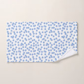 Ensemble bleu de serviette de salle de bains de (Serviette à main)