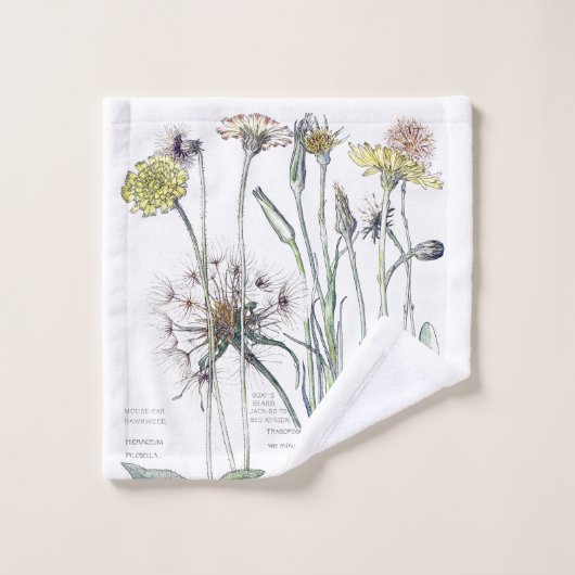 Ensemble botanique de serviette de Bath de fleurs (Gant de toilette)