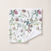 Ensemble botanique de serviette de Bath de fleurs (Gant de toilette)
