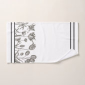Ensemble botanique vintage de serviette de Bath de (Serviette à main)