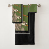 Ensemble Brown de serviette de Bath d'océan de (En situation)