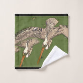 Ensemble Brown de serviette de Bath d'océan de (Gant de toilette)