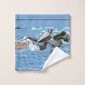 Ensemble Brown de serviette de Bath d'océan de (Gant de toilette)