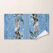 Ensemble Brown de serviette de Bath d'océan de (Serviette à main)