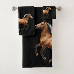 Ensemble Brown de serviette de salle de bains de