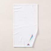 Ensemble-cadeau de bain à monogramme initial lettr (Serviette à main)