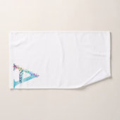 Ensemble-cadeau de bain à monogramme initial lettr (Serviette à main)