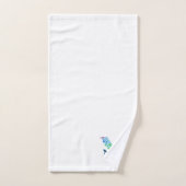 Ensemble-cadeau de bain à monogramme initial lettr (Serviette à main)