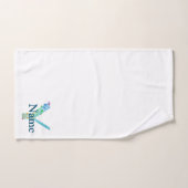 Ensemble-cadeau de bain à monogramme initial lettr (Serviette à main)