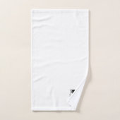 Ensemble-cadeau de bain à monogramme initial lettr (Serviette à main)
