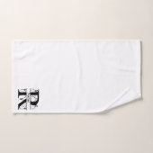 Ensemble-cadeau de bain à monogramme initial lettr (Serviette à main)