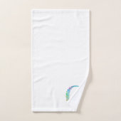 Ensemble-cadeau de bain à monogramme initial lettr (Serviette à main)