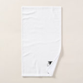 Ensemble-cadeau de bain à monogramme initial lettr (Serviette à main)