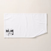 Ensemble-cadeau de bain à monogramme initial lettr (Serviette à main)