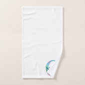 Ensemble-cadeau de bain à monogramme initial lettr (Serviette à main)