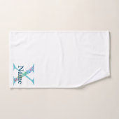 Ensemble-cadeau de bain à monogramme initial X (Serviette à main)
