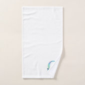 Ensemble-cadeau de bain à monogramme initiale Lett (Serviette à main)