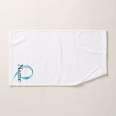 Ensemble-cadeau de bain à monogramme initiale Lett (Serviette à main)