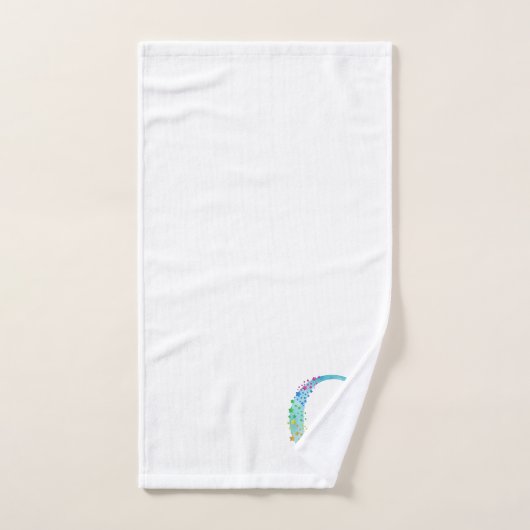 Ensemble-cadeau de bain à monogramme initiale Lett (Serviette à main)