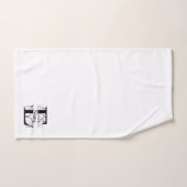 Ensemble-cadeau de bain avec monogramme initial le (Serviette à main)