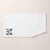 Ensemble-cadeau de bain avec monogramme initial le (Serviette à main)