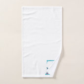 Ensemble cadeau de bain avec monogramme initiale l (Serviette à main)