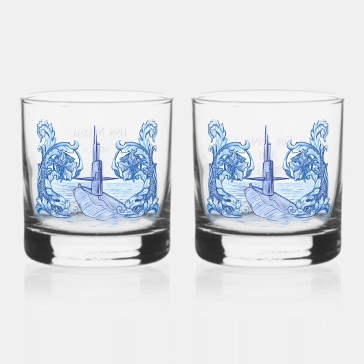 Ensemble Cadeau de Verres à Whisky Sous-Marin (Recto)