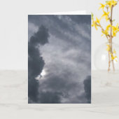 "Ensemble" carte de sympathie avec le nuage et le (Fleur jaune)