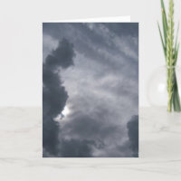 "Ensemble" carte de sympathie avec le nuage et le