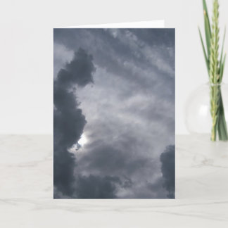 "Ensemble" carte de sympathie avec le nuage et le