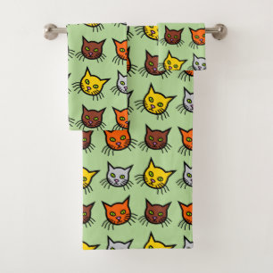 Ensemble coloré mignon de serviette de Bath de