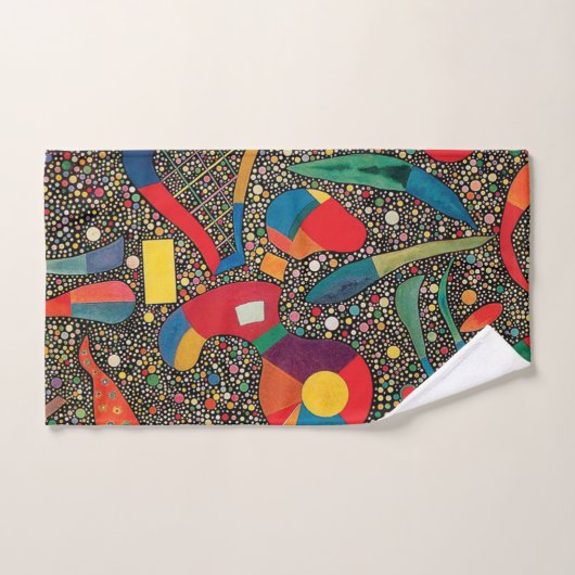 Ensemble coloré par Wassily Kandinsky (Serviette à main)