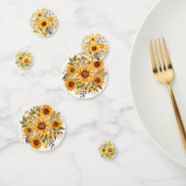 Ensemble Confetti table d'été tournesol (Groupe)