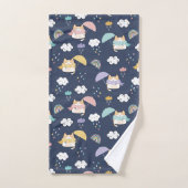 Ensemble confortable de serviettes de bain Motif R (Serviette à main)