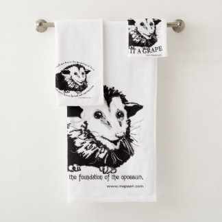 Ensemble customisé de serviette de salle de bains