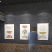 Ensemble d'affiches d'art géométrique minimaliste